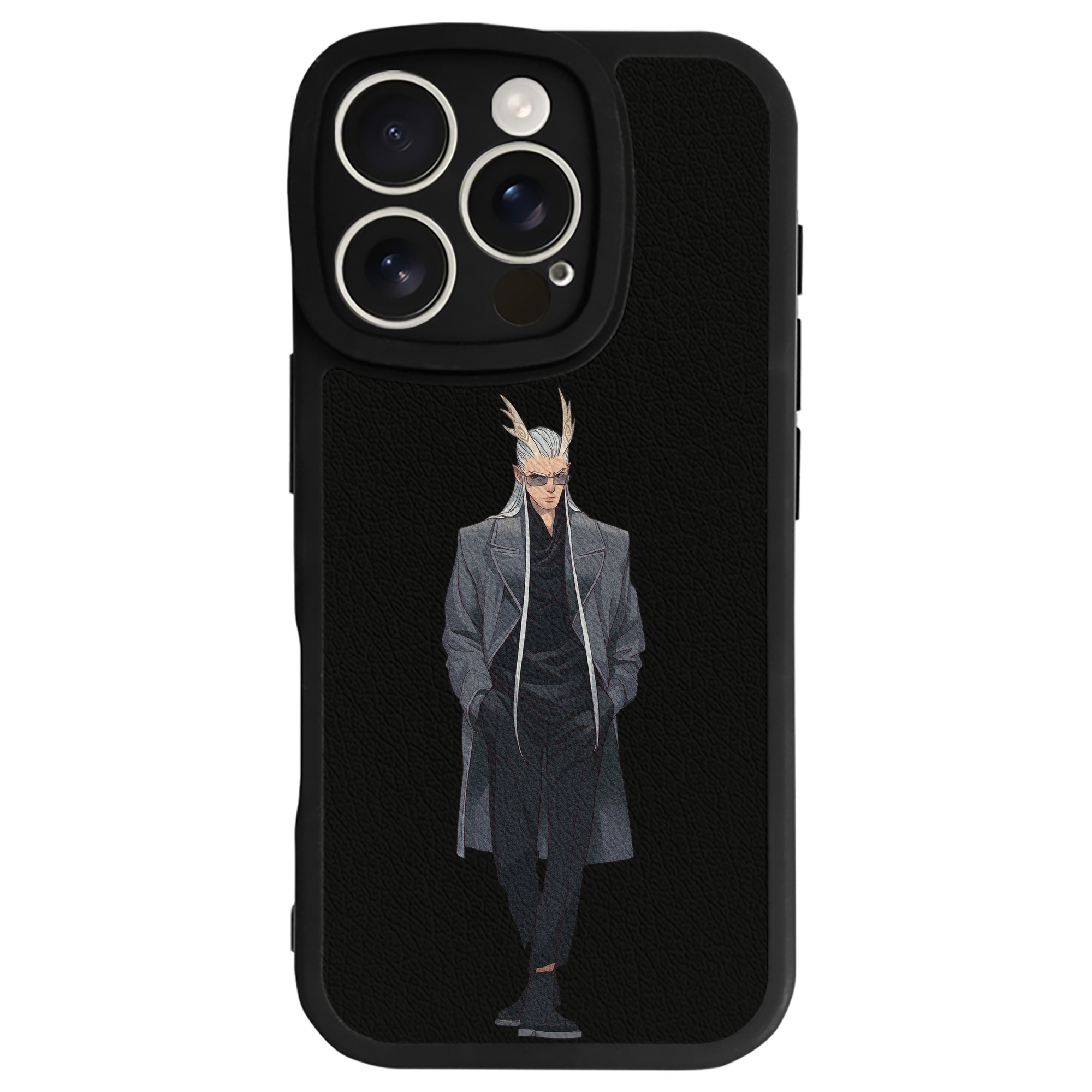 （画像用） Ne Zha 2 ナタ 魔童の大暴れ 【iPhone 16シリーズ対応】シリコンスマホケース（レザー調） 材質：シリコン